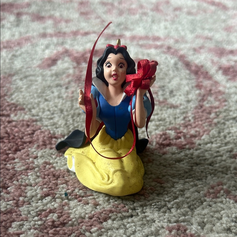 Snow White Figurine with Red and Yellow Dress